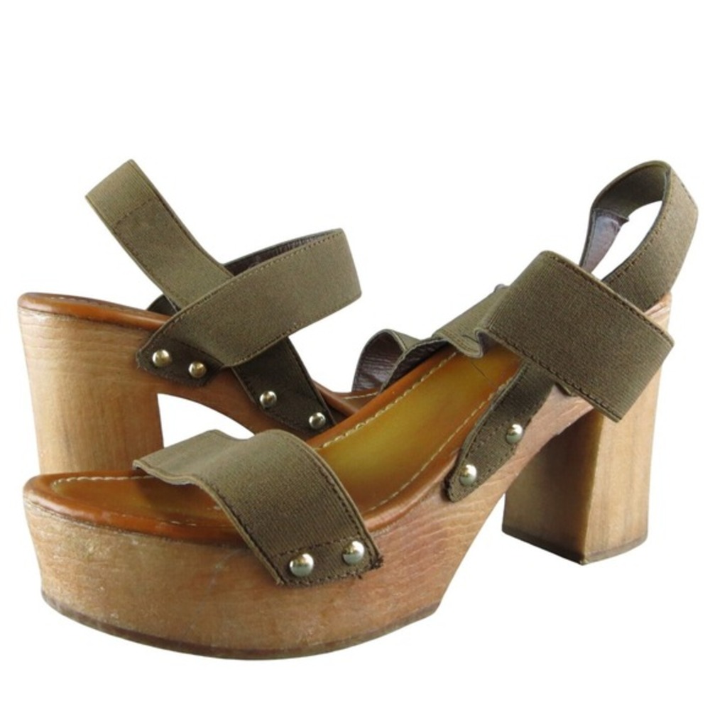 MIA girl Women's  Ankle Strap Brown Elastic Size 7.5M Gently Used‎ 2025